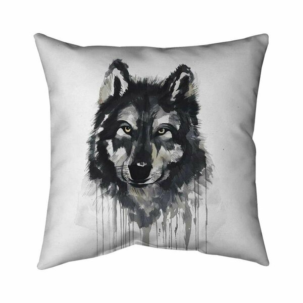Begin Home Decor 26 x 26 in. Mysterious Wolve-Double Sided Print Indoor Pillow 5541-2626-AN410-1